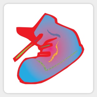 COLORFUL RED SNEAKER Sticker